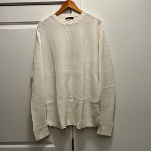 Alexander Wang Men's Cream Thermal Sweater